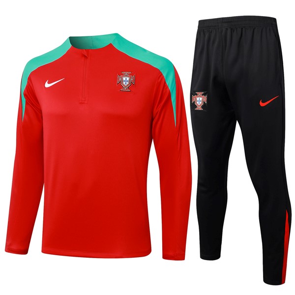 Sudadera De Training Portugal 2024/25 Rojo Verde 3